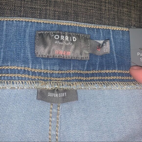 Torrid Lean Jean Size‎ 4X Short Super Soft Medium Wash Denim Hi-Rise Skinny NWT - Picture 12 of 12